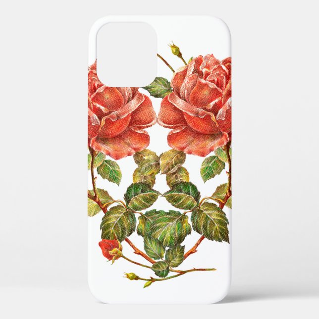 Flower heart seamless pattern Case-Mate iPhone case (Back)