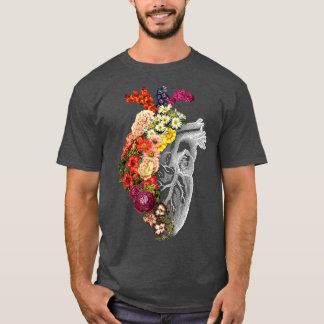 Flower Heart Spring Mothers Day by Tobe Fonseca T-Shirt