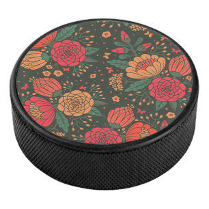flower hockey puck
