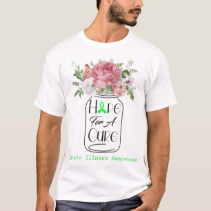 Flower Hope For A Cure Chronic Illness Awareness T-Shirt