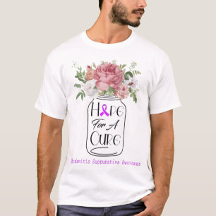 Flower Hope For A Cure Hidradenitis Suppurativa  T-Shirt