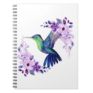 Flower Hummingbird Journal
