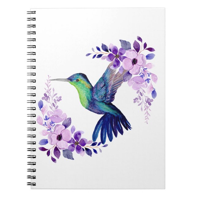 Flower Hummingbird Journal (Front)