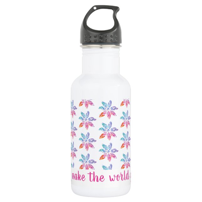 Flower Icon Water Bottle (Front)