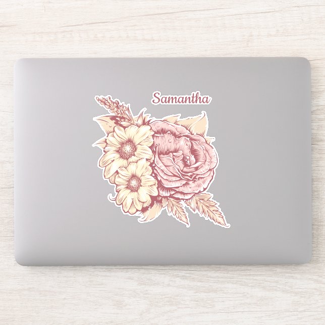 Flower Illustration custom name (Computer)