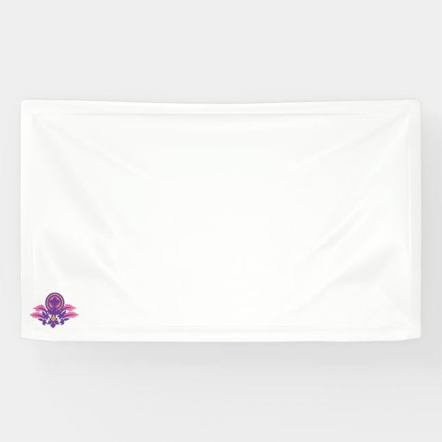 flower illustration Design Vinyl Banner  (Horizontal)