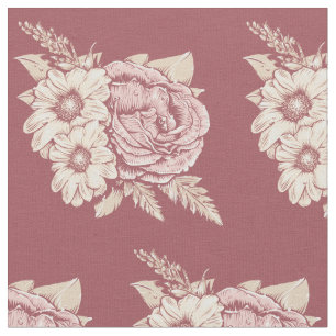 Flower Illustration fabric