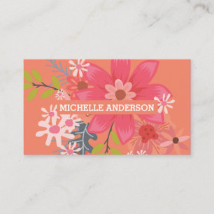 Flower Illustrations Business Card