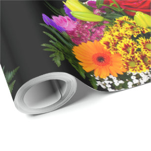 Flower Image Beautiful Gift Crafts Party Supplies Wrapping Paper