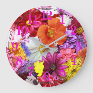Flower image for Round Wall Clock