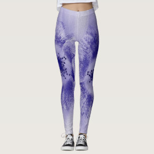 Flower in blue 2 leggings