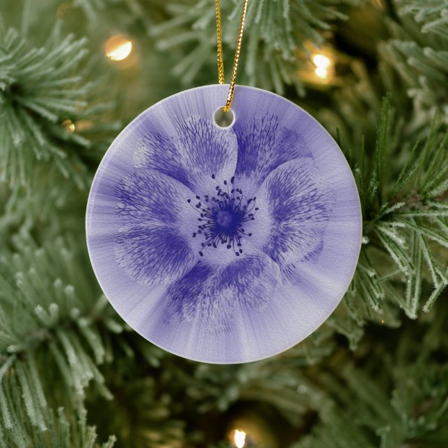 Flower in blue ceramic ornament (Tree)