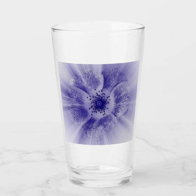 Flower in blue glass (Front)
