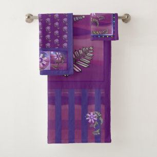 Flower in the desert bath towel set