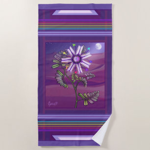 Flower in the Desert Beach Towel