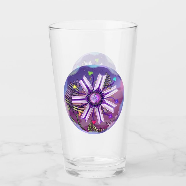 Flower in the Desert Glass (Front)