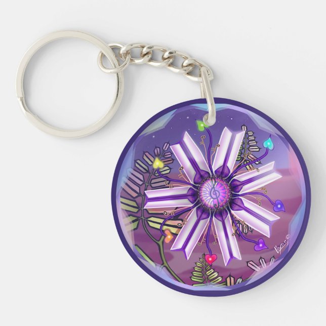 Flower in the desert key ring (Front)
