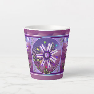 Flower in the desert latte mug
