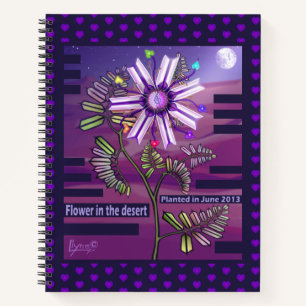 Flower in the desert notebook