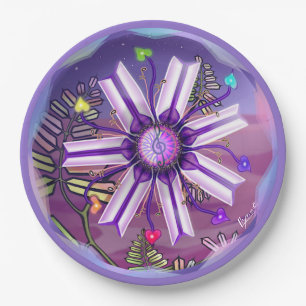 Flower in the Desert Paper Plate
