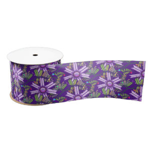 Flower in the Desert Satin Ribbon