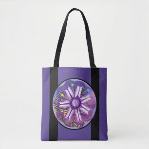 Flower in the desert tote bag