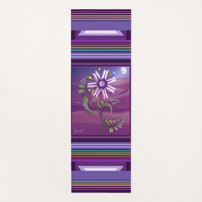 Flower in the Desert  Yoga Mat (Front)