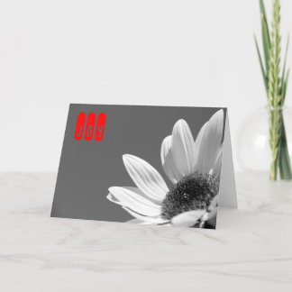 Flower In the Sun (B&W) Holiday Card