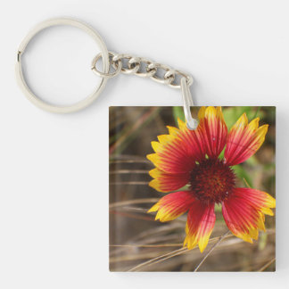 Flower in the Wind Key Ring