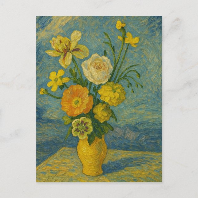 Flower in vase Postcard (Front)