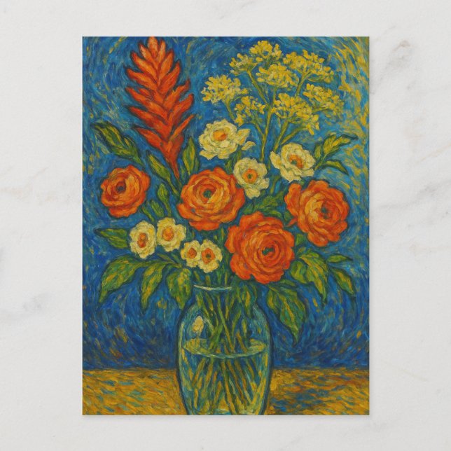 Flower in vase Postcard (Front)