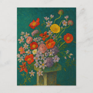 Flower in vase Postcard