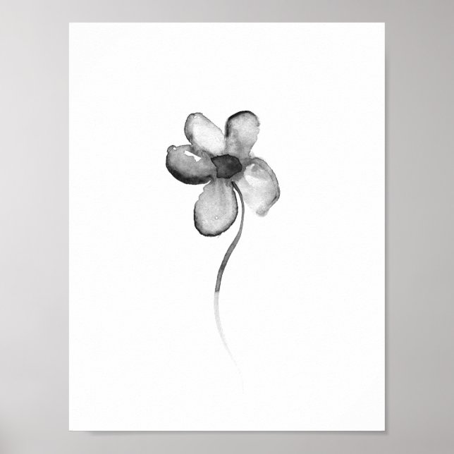 Flower ink lithograph print (Front)