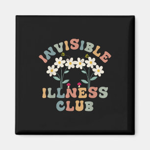 Flower Invisible Illness Club Chronic Illness Awar Magnet