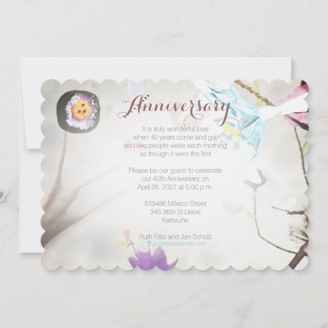 Flower Invitation (Front)