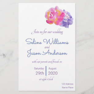 Flower Invitation Design Flyer