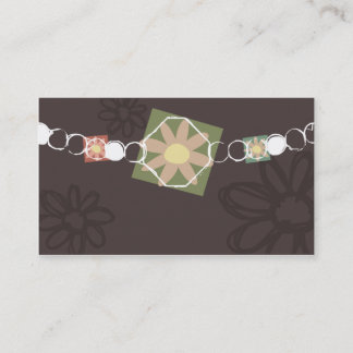 flower jewellery necklace business card
