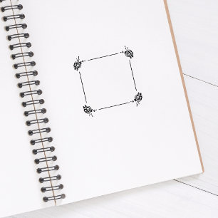 Flower Journal Rubber Stamp