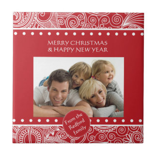 Flower Jungle Season's Greetings Products Ceramic Tile