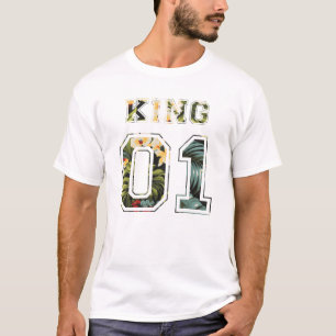 Flower King and Queen Couple 01 T-Shirt