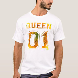 Flower King and Queen Couple 01 T-Shirt
