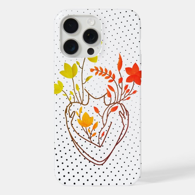 Flower Lady - Black Retro Edition  iPhone Case (Back)