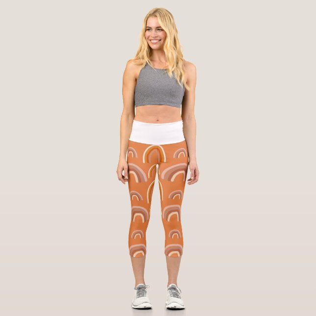 Flower Language Capri Leggings (Front)