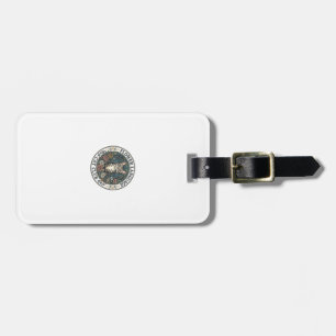 Flower Language Cat Cat Graphic Tee Art - Flower L Luggage Tag
