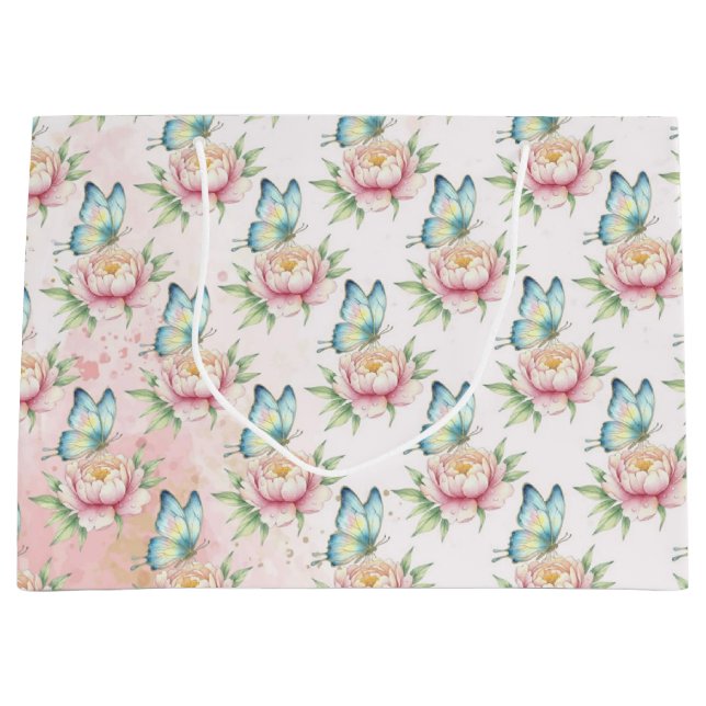 Flower Large Gift Bag (Front)