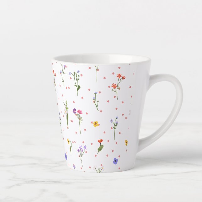 Flower Latte Mug  (Right)