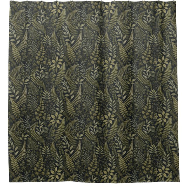 Flower Leaf  Shower Curtain (Front)