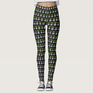 Flower Leggings Multi Coloured Stylish