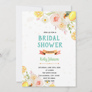 Flower lemonade invitation