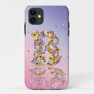 Flower letter B iPhone 11 Case